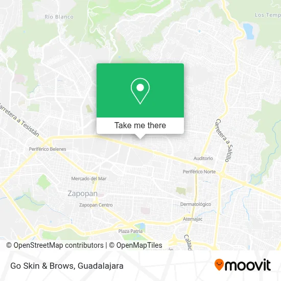 Go Skin & Brows map