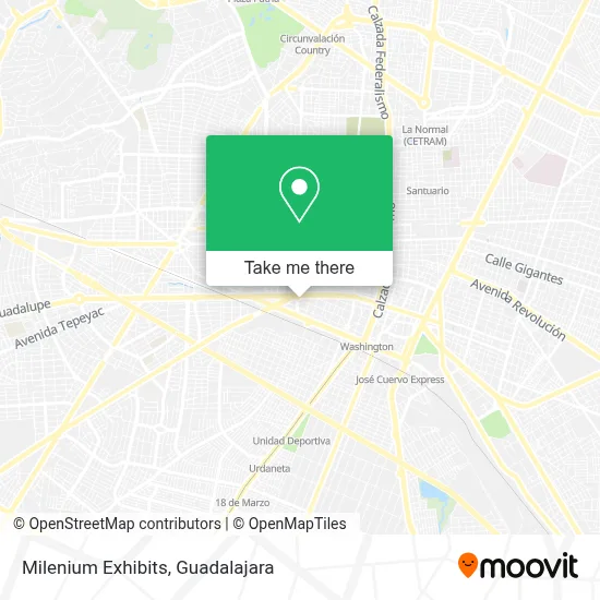 Milenium Exhibits map