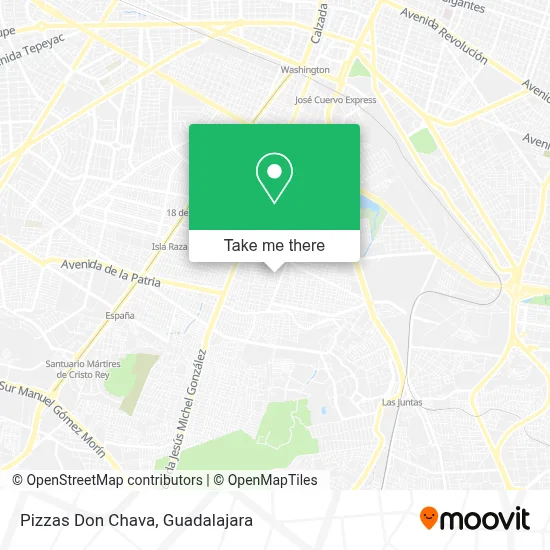 Pizzas Don Chava map