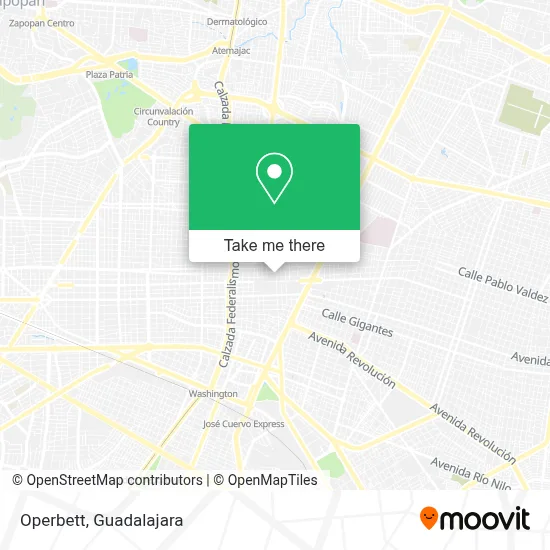 Operbett map