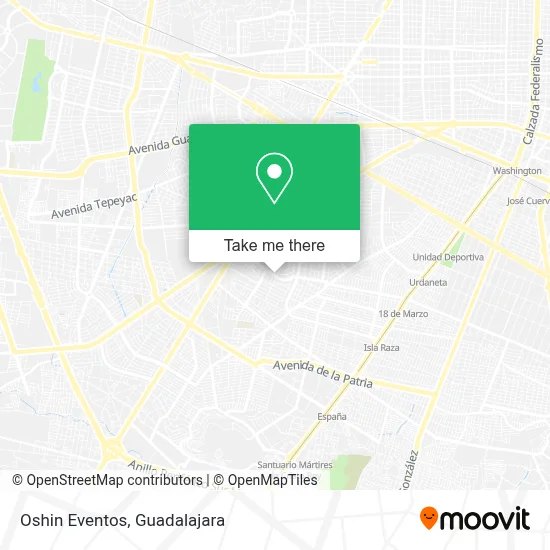 Oshin Eventos map