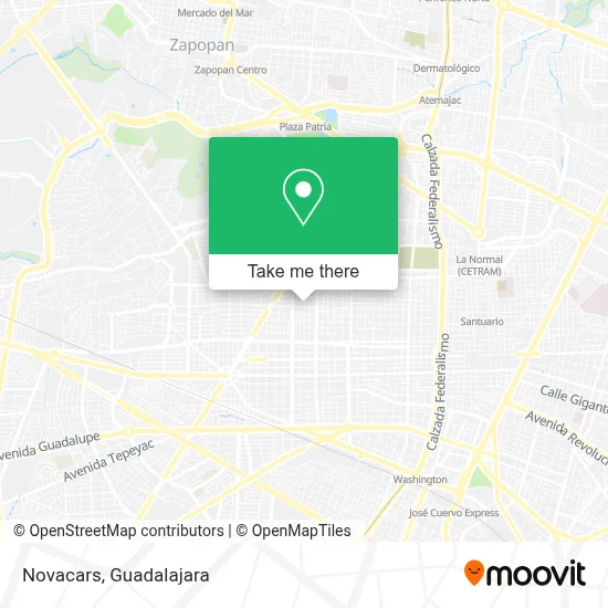 Novacars map