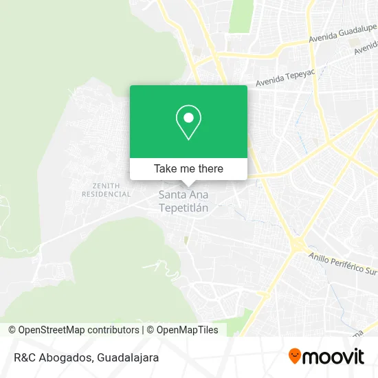 R&C Abogados map