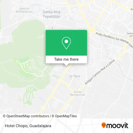 Hotel Chopo map
