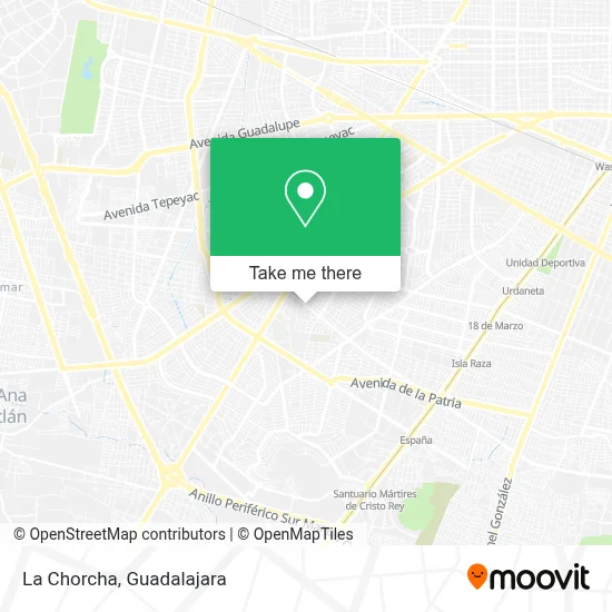 La Chorcha map