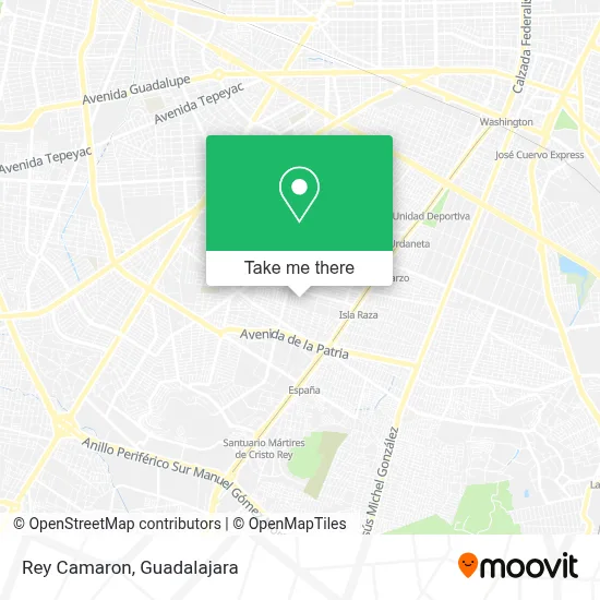 Rey Camaron map