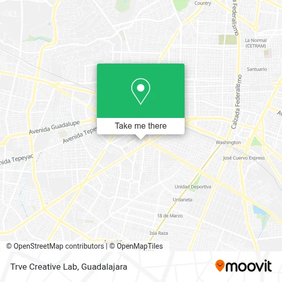 Trve Creative Lab map