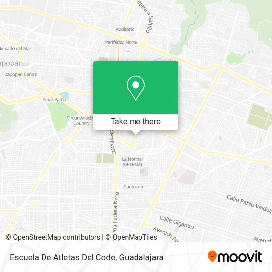 Escuela De Atletas Del Code map