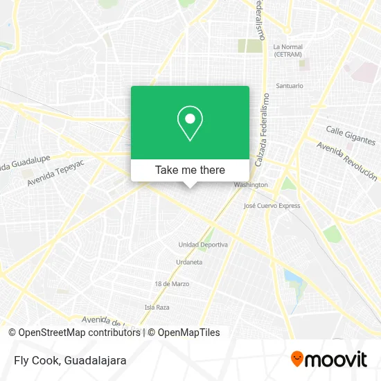 Fly Cook map