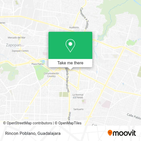 Rincon Poblano map