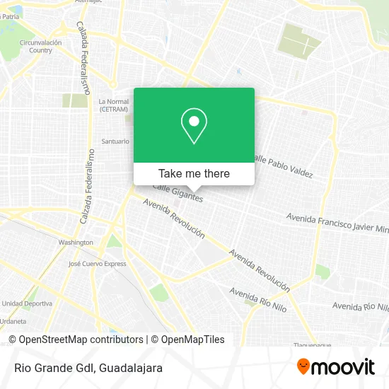Rio Grande Gdl map