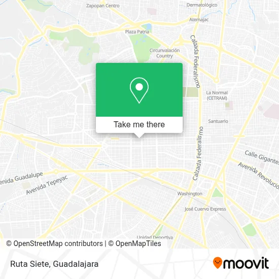 Ruta Siete map