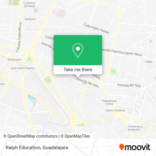 Ralph Education map
