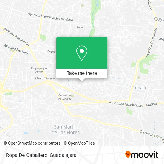 Ropa De Caballero map