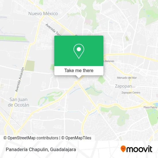 Panadería Chapulin map