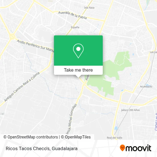 Ricos Tacos Checo's map