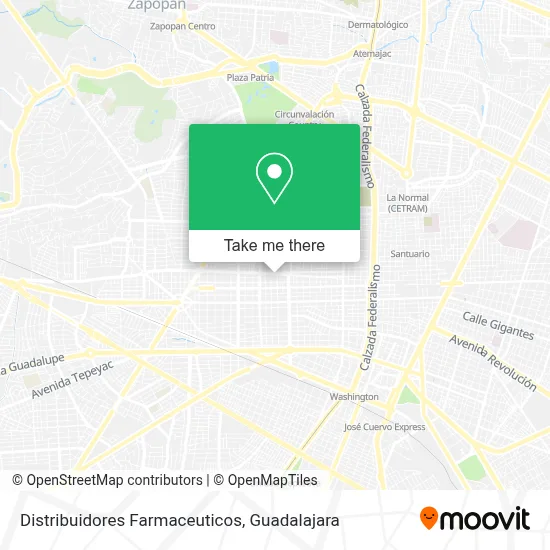 Distribuidores Farmaceuticos map