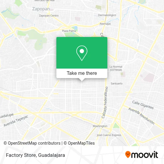 Factory Store map