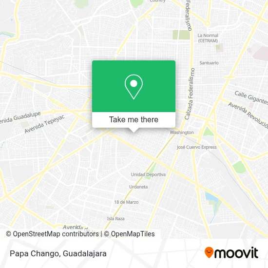 Papa Chango map