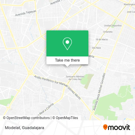 Modelat map