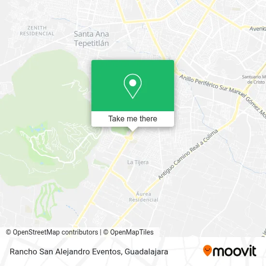 Rancho San Alejandro Eventos map
