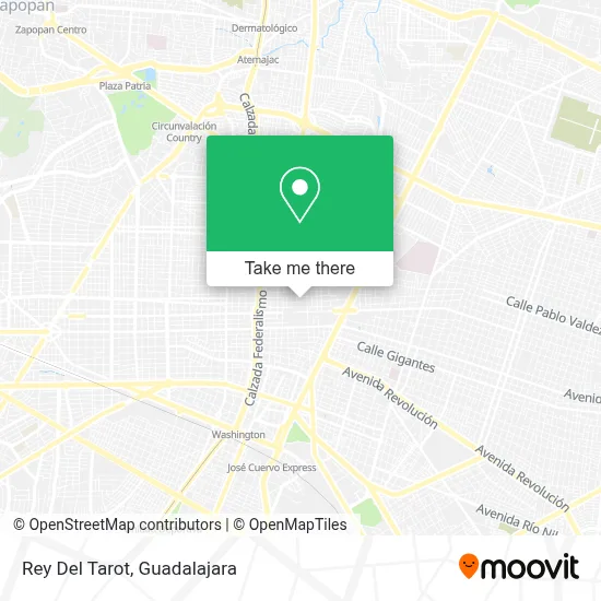 Rey Del Tarot map
