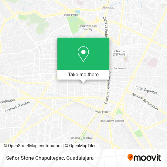 Señor Stone Chapultepec map