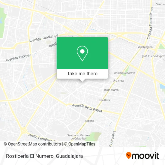 Rosticería El Numero map