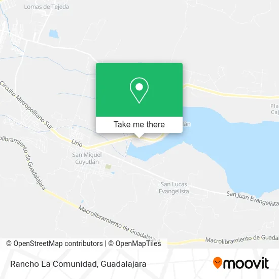 Rancho La Comunidad map