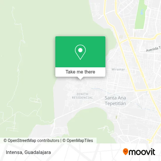 Intensa map