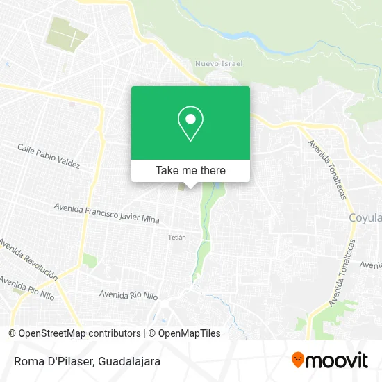 Roma D'Pilaser map