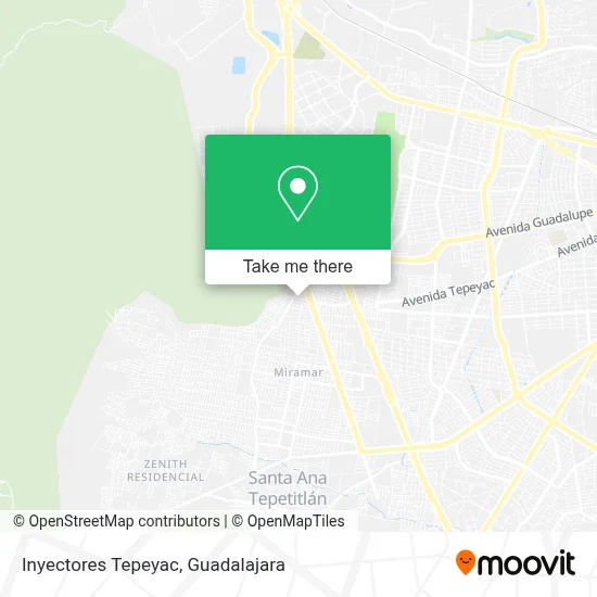 Inyectores Tepeyac map