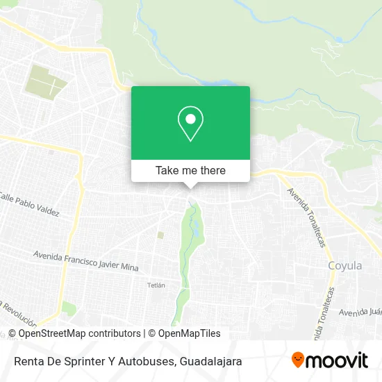 Renta De Sprinter Y Autobuses map