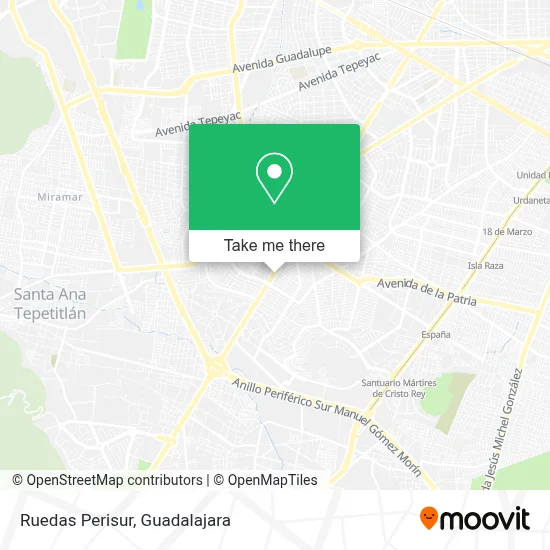 Ruedas Perisur map