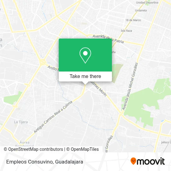 Empleos Consuvino map