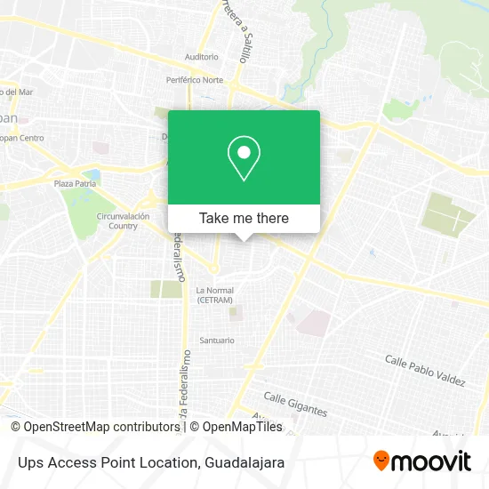 Ups Access Point Location map