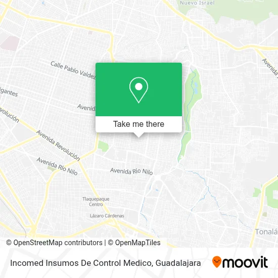 Incomed Insumos De Control Medico map