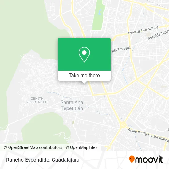 Rancho Escondido map