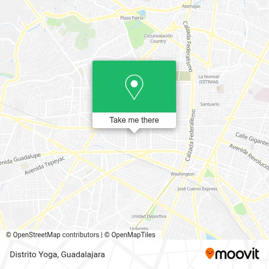 Distrito Yoga map