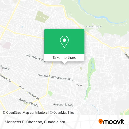 Mariscos El Choncho map