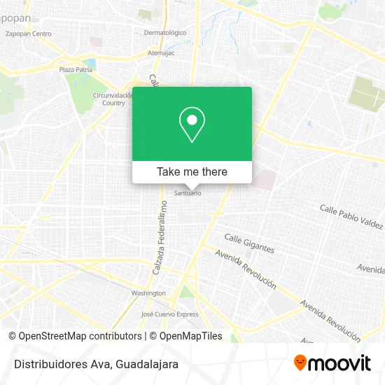 Distribuidores Ava map