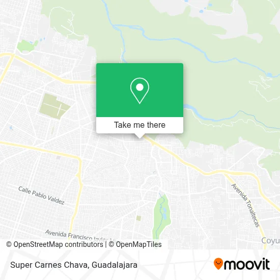 Super Carnes Chava map