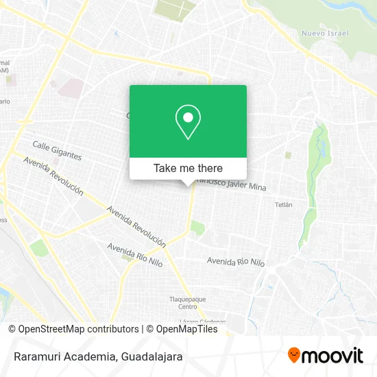 Raramuri Academia map