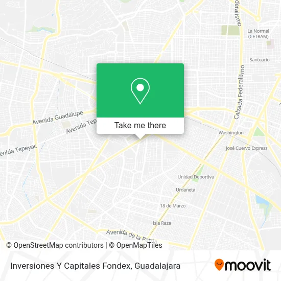 Inversiones Y Capitales Fondex map