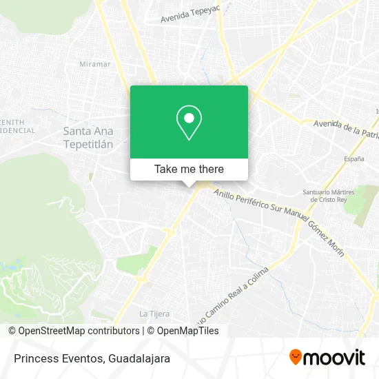 Princess Eventos map