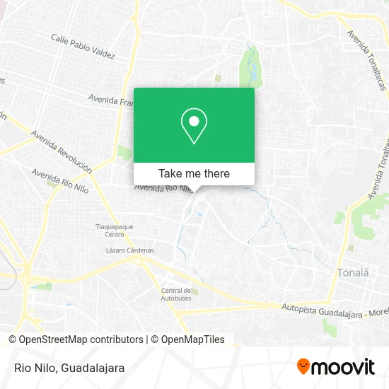 Rio Nilo map