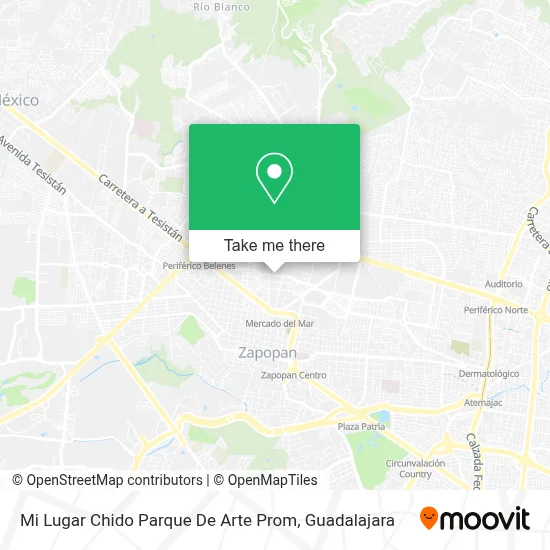 Mi Lugar Chido Parque De Arte Prom map