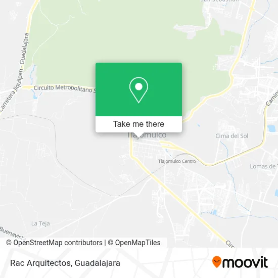 Rac Arquitectos map