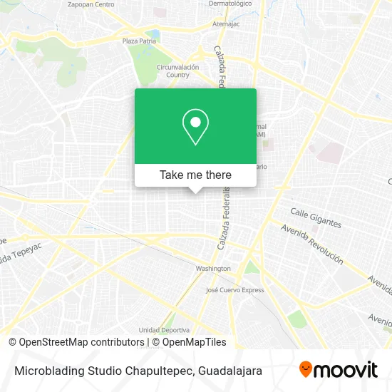 Microblading Studio Chapultepec map