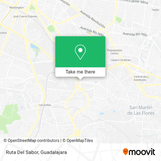 Ruta Del Sabor map